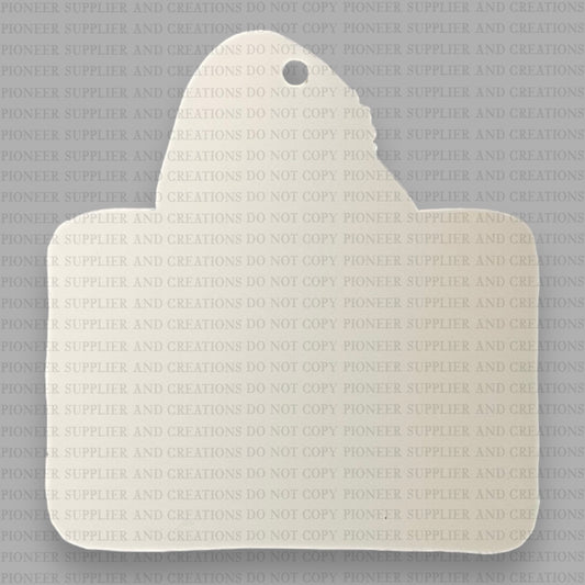 Santa Cam Ornament Sublimation Blank