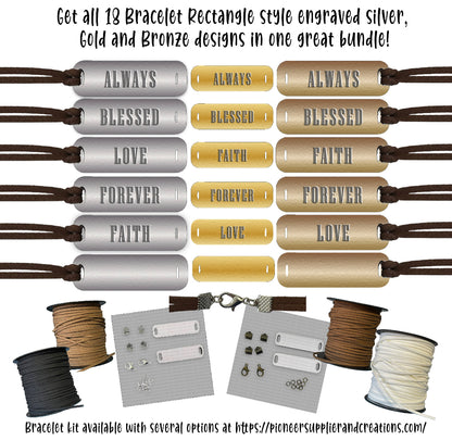 Adult Bracelet Sublimation Kits | Set of 2