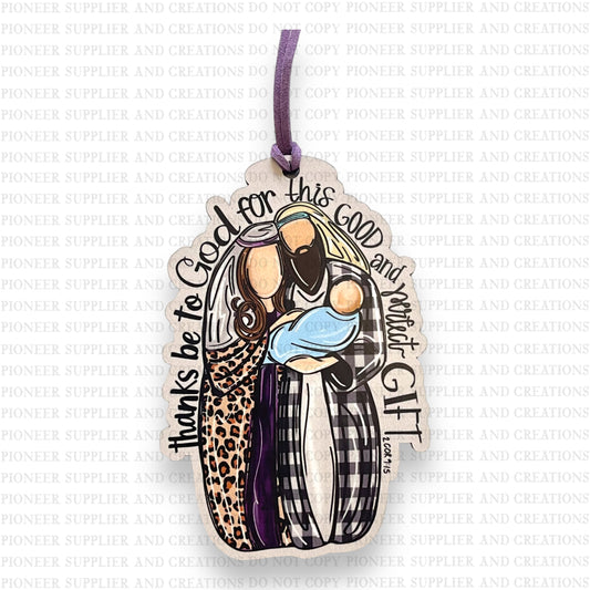 Good and Perfect Gift Ornament Sublimation Blank | Exclusive Blushing Cotton