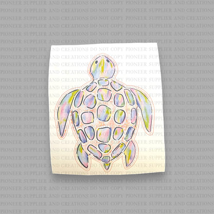 Sea Turtle Ornament Sublimation Blank | Exclusive Pixel Pops