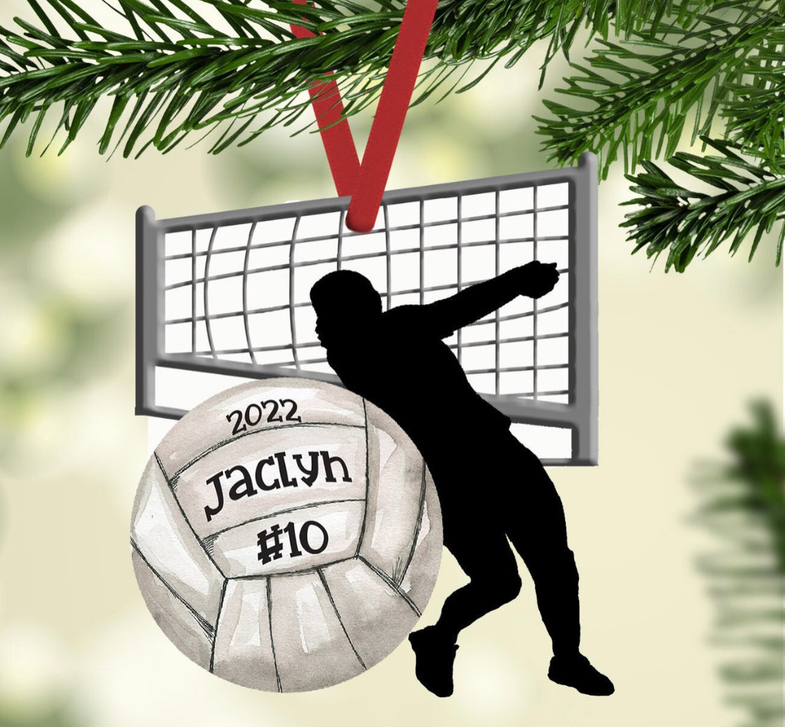 Volleyball Ornament Sublimation Blank | TB