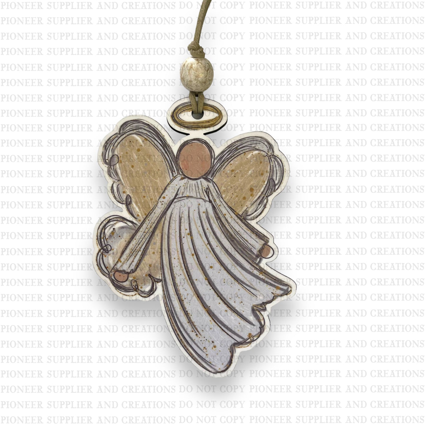 Adult Angel Shaped Ornament Sublimation Blank | Exclusive Pixel Pop