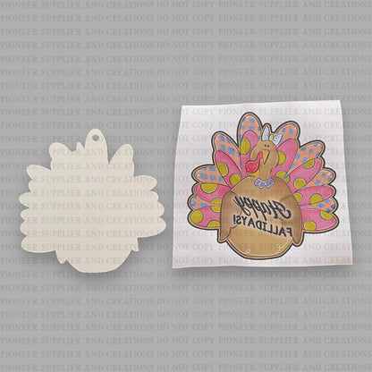 Girl Turkey Ornament Sublimation Blank | Exclusive Pixel Pops