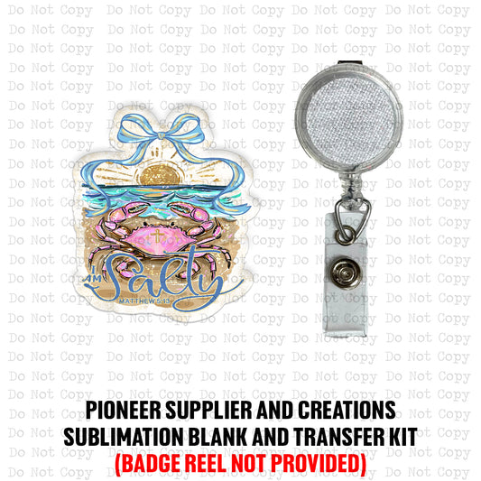 Salty Matthew 5:13 Badge Button Sublimation Blank | Set of 2 SSD