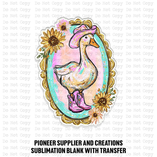 Cowgirl Goose Magnet Sublimation Blank Kit | SSD