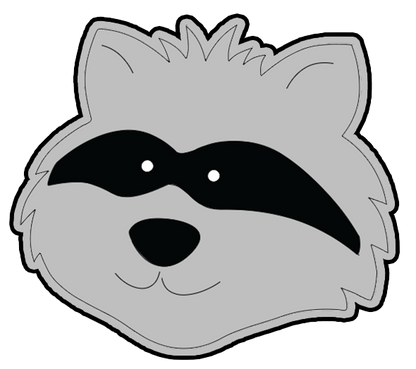 Raccoon Earring Sublimation Blanks