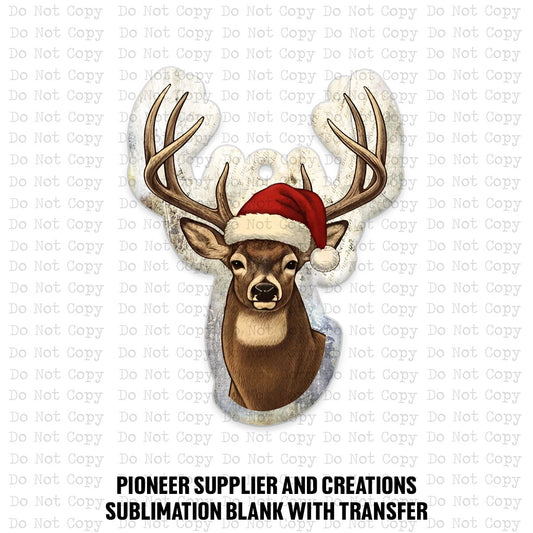 Mounted Deer Ornament Sublimation Blank