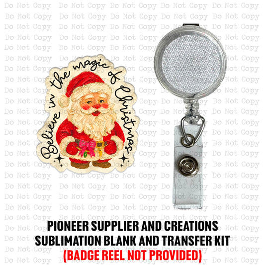 Magic Of Christmas Badge Button Sublimation Blank