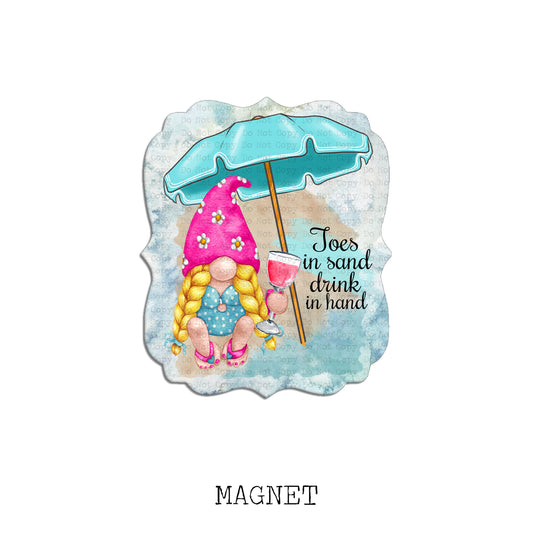 Toes In The Sand Magnet Sublimation Blank Kit