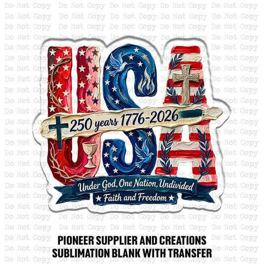 One Nation Undivided Magnet Sublimation Blank Kit