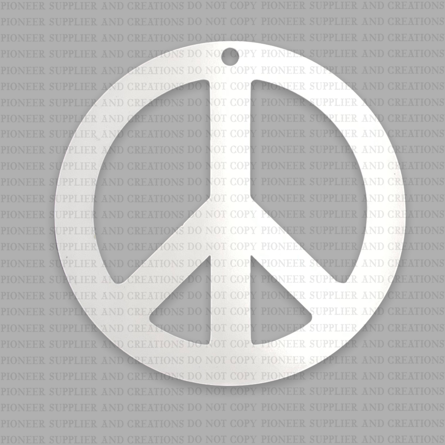 Peace Sign Ornament Sublimation Blank