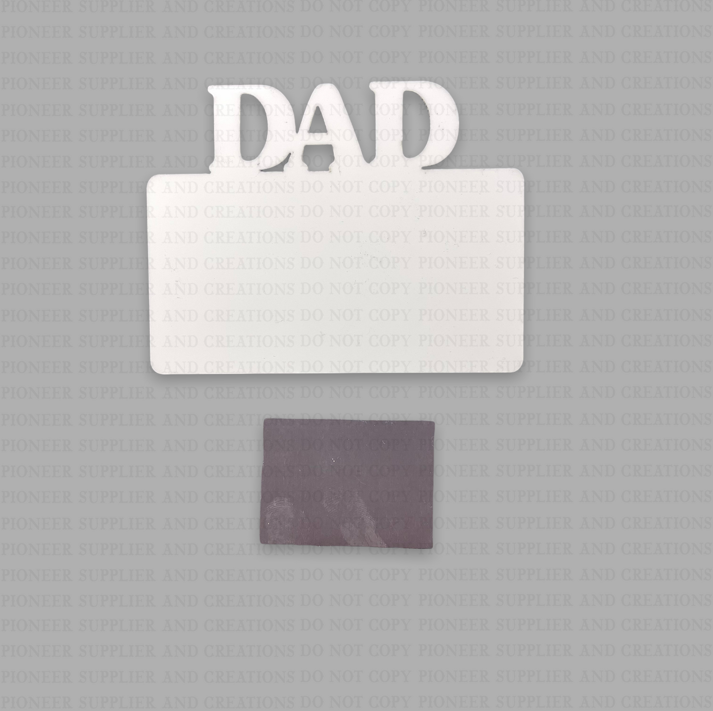 Dad Sublimation Fridge Magnet Blank