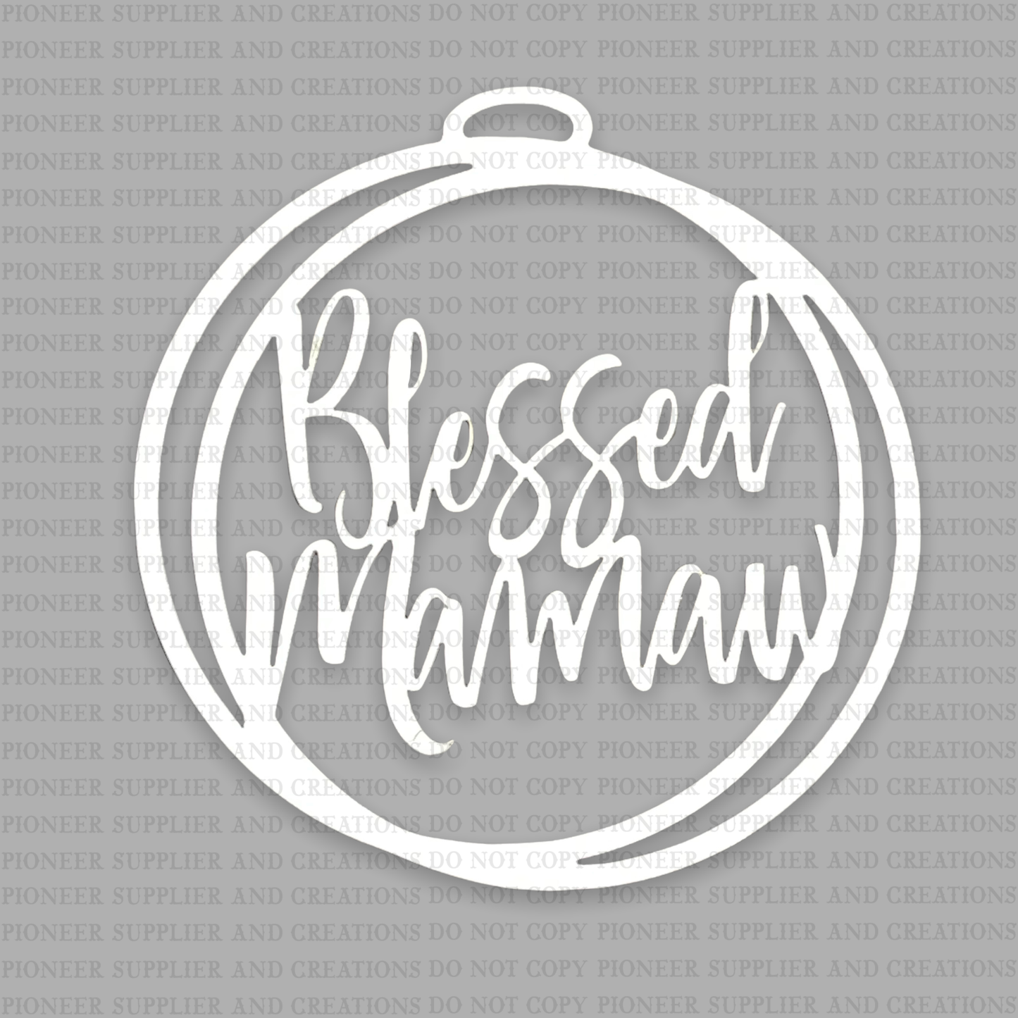 Blessed MaMaw Car Charm Sublimation Blank