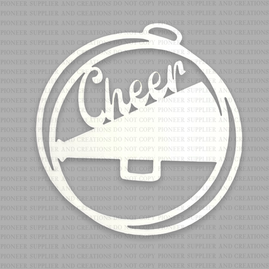 Cheer Megaphone Car Charm Sublimation Blank