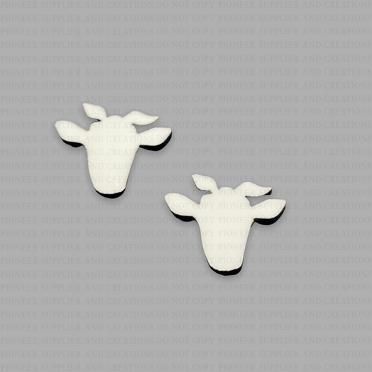 Cow Head Bow Stud Sublimation - No Hardware
