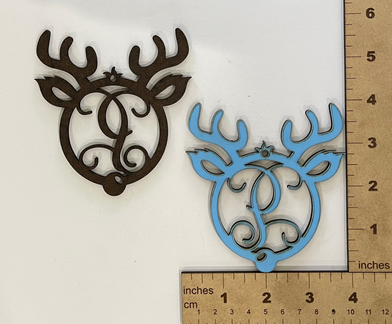 Deer Initial Car Charm Sublimation Blanks | A - Z - Pioneer Supplier & Creations