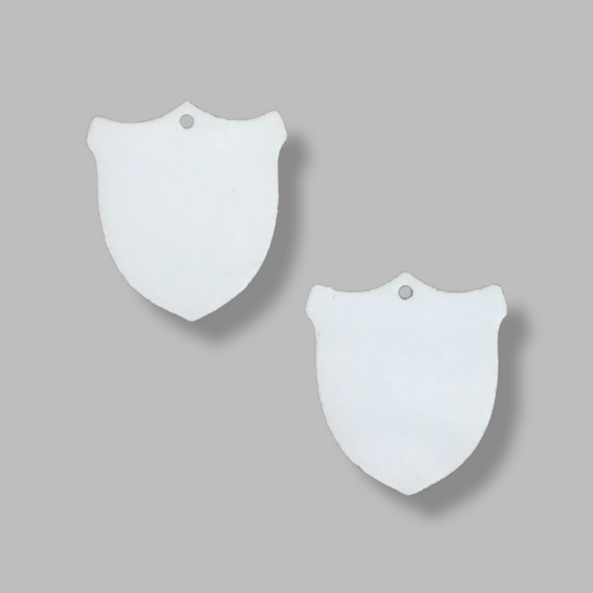 Police Shield Shaped Earring Sublimation Blanks - Pioneer Supplier & Creations