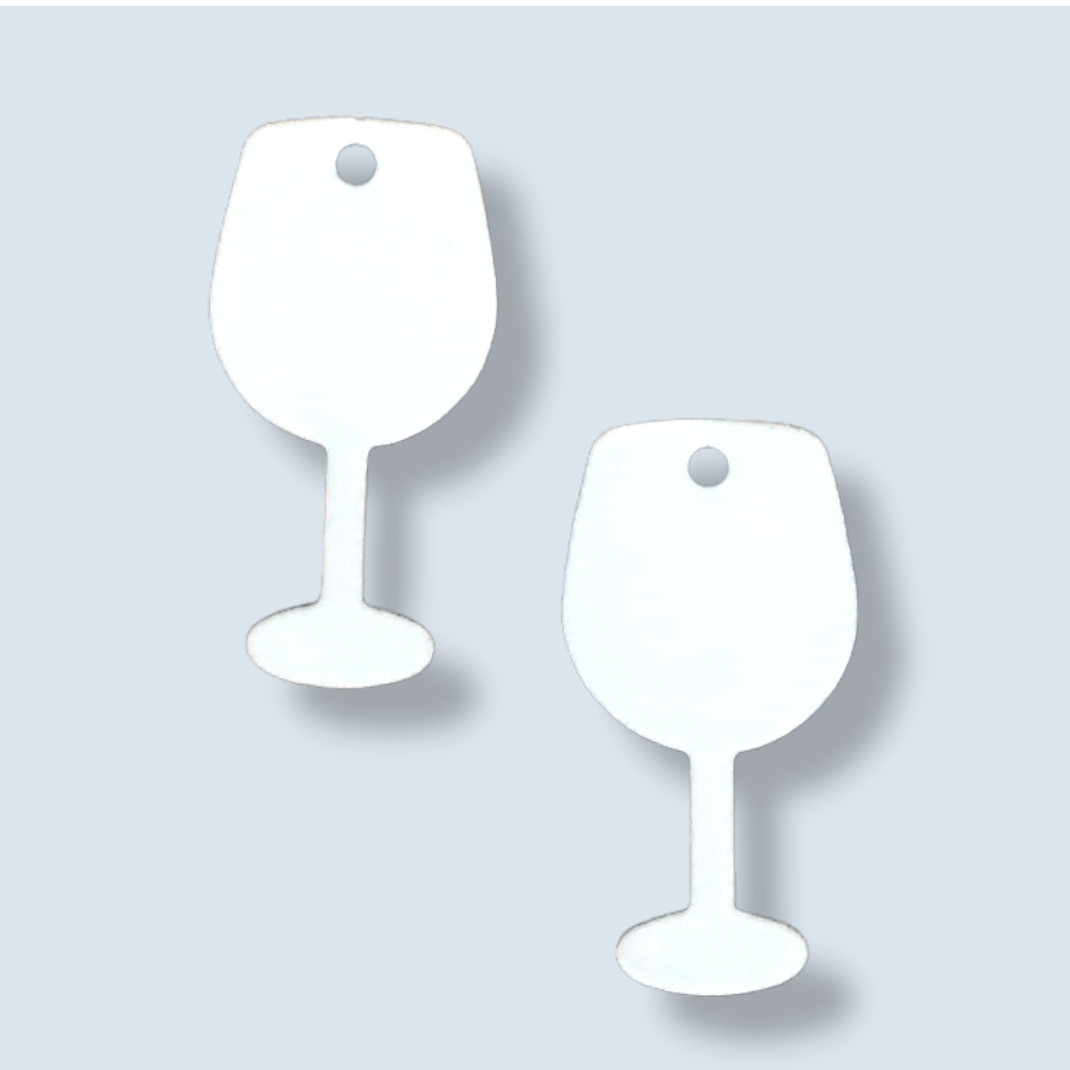 Wine Glass Shaped Earring Sublimation Blanks - Pioneer Supplier & Creations