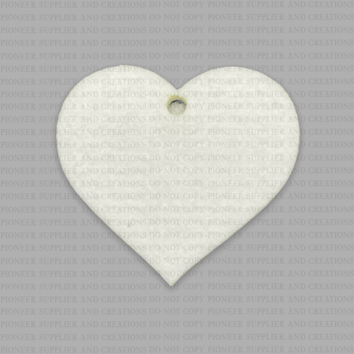 Heart Style 10 Mini Shaped Felt Keychain Blank