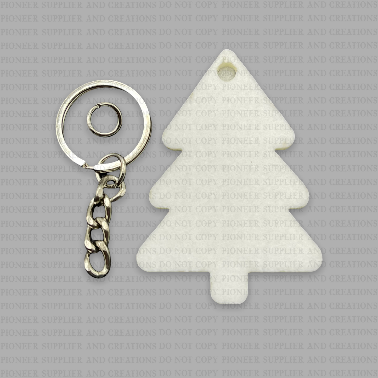 Tree Style 9 Mini Shaped Felt Keychain Blank