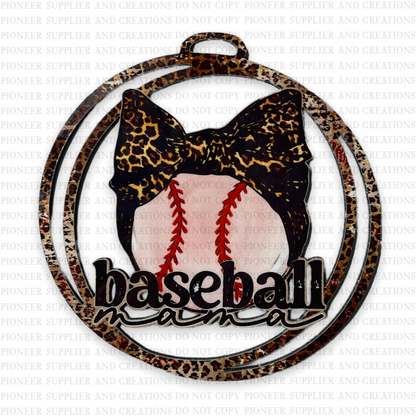 Baseball Mama Ornament & Transfer Sublimation Blank