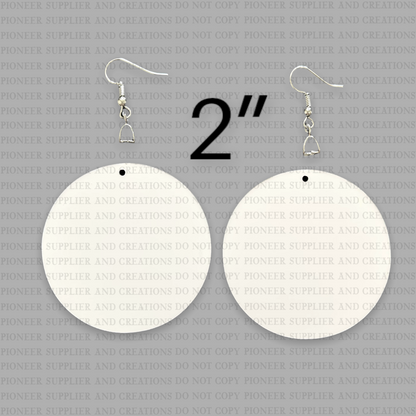 Circle Shaped Sublimation Earrings - Pioneer Supplier & Creations