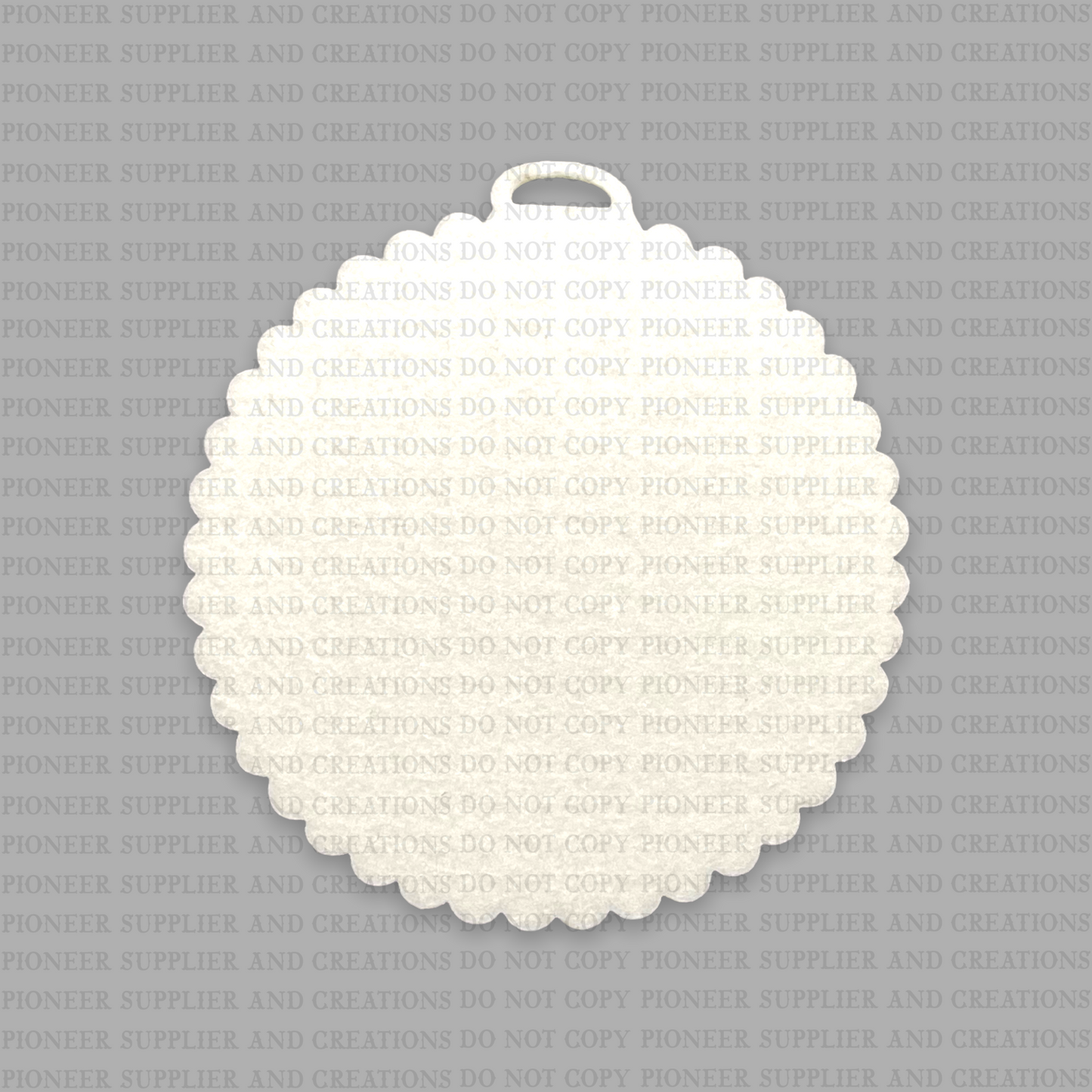 Scalloped Solid Air Freshener Sublimation Blank