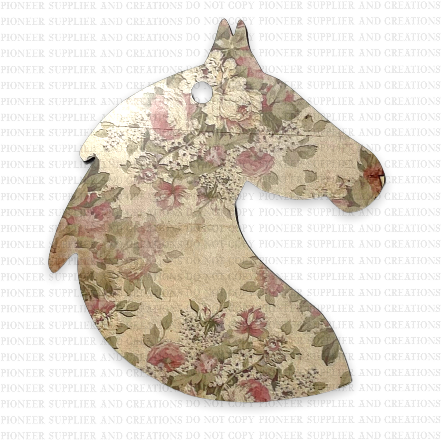 Horse Shaped Ornament Sublimation Blank
