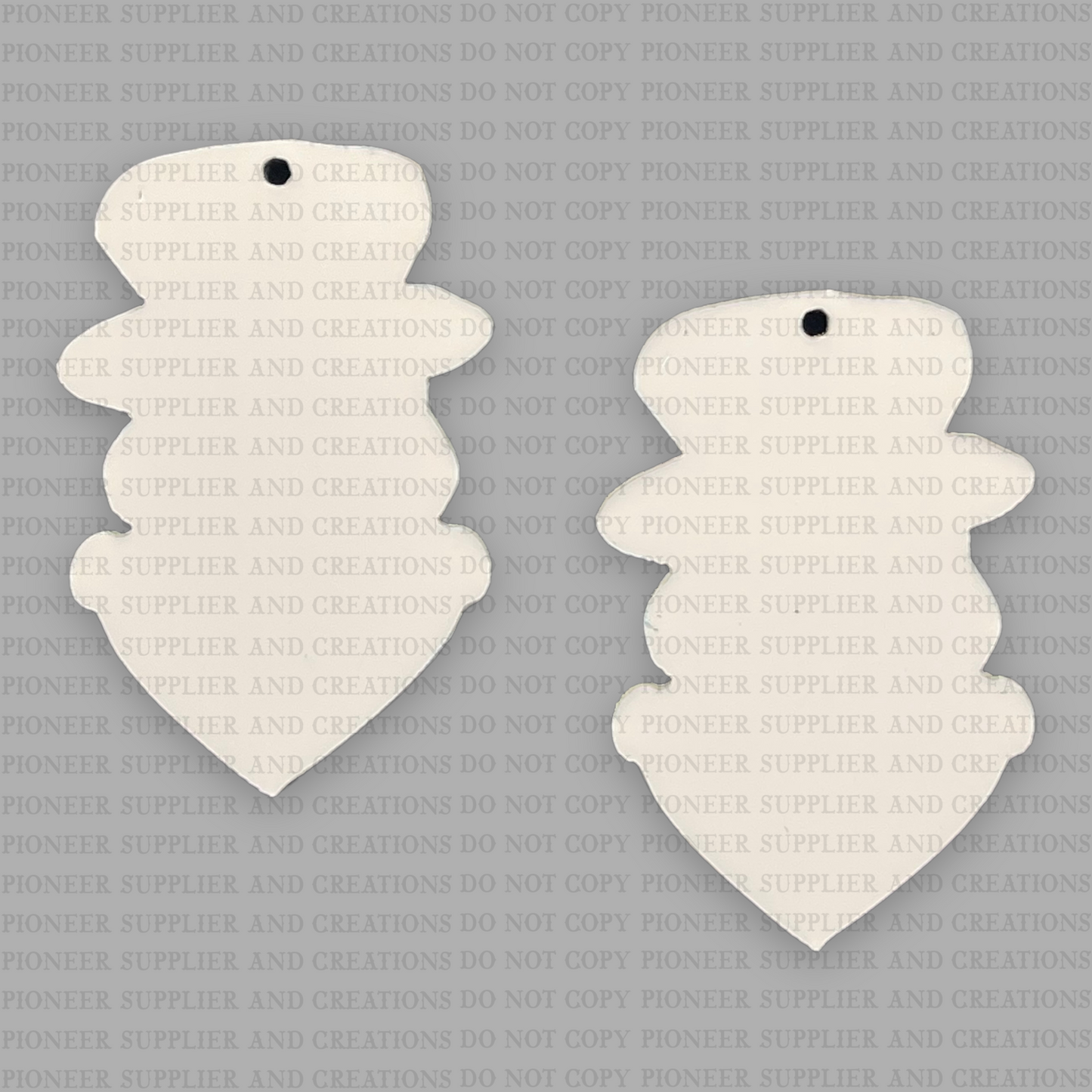 Valentine Snowman Shaped Earring Sublimation Blanks | SL