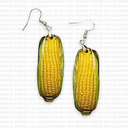 Corn on Cob Shaped Earring Style 2 Sublimation Blanks