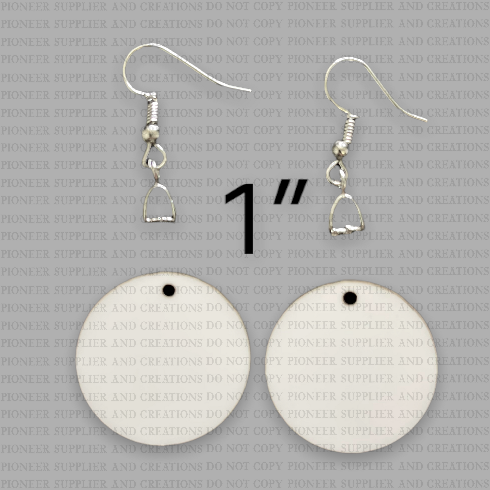 Circle Shaped Sublimation Earrings - Pioneer Supplier & Creations