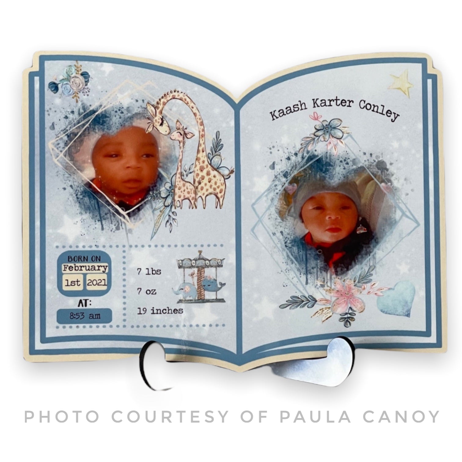 Open Book Photo Panel with Stand Sublimation Blank - Pioneer Supplier & Creations