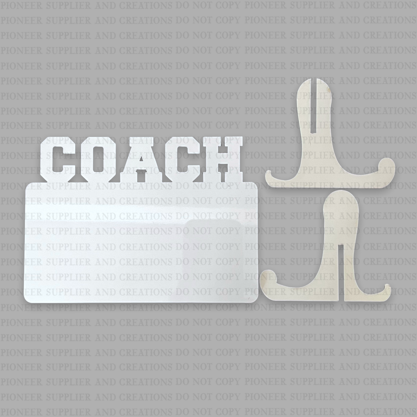 Coach Sublimation Photo Panel with Stand