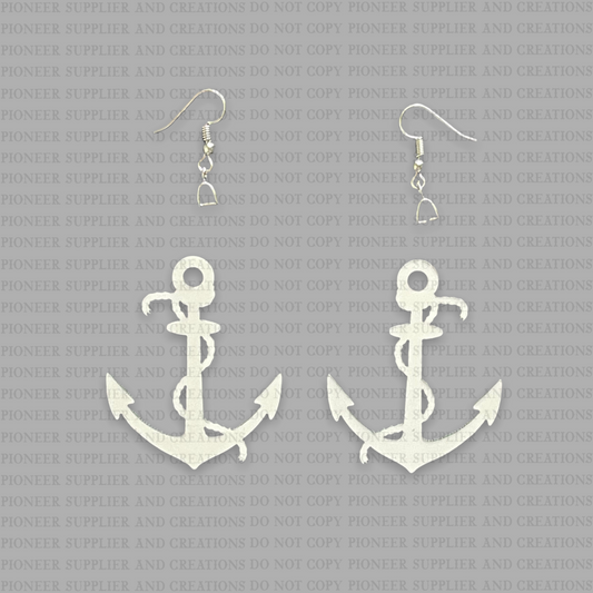Anchor Rope Shaped Earring Sublimation Blanks