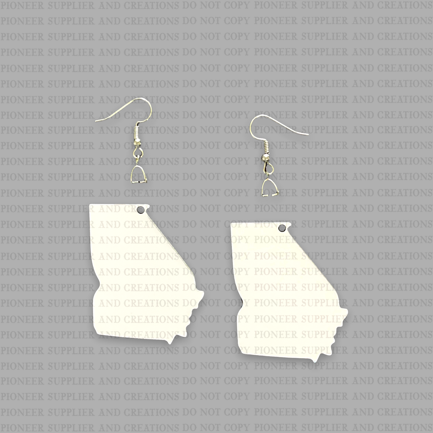 Georgia | State | Shaped Earring Sublimation Blanks