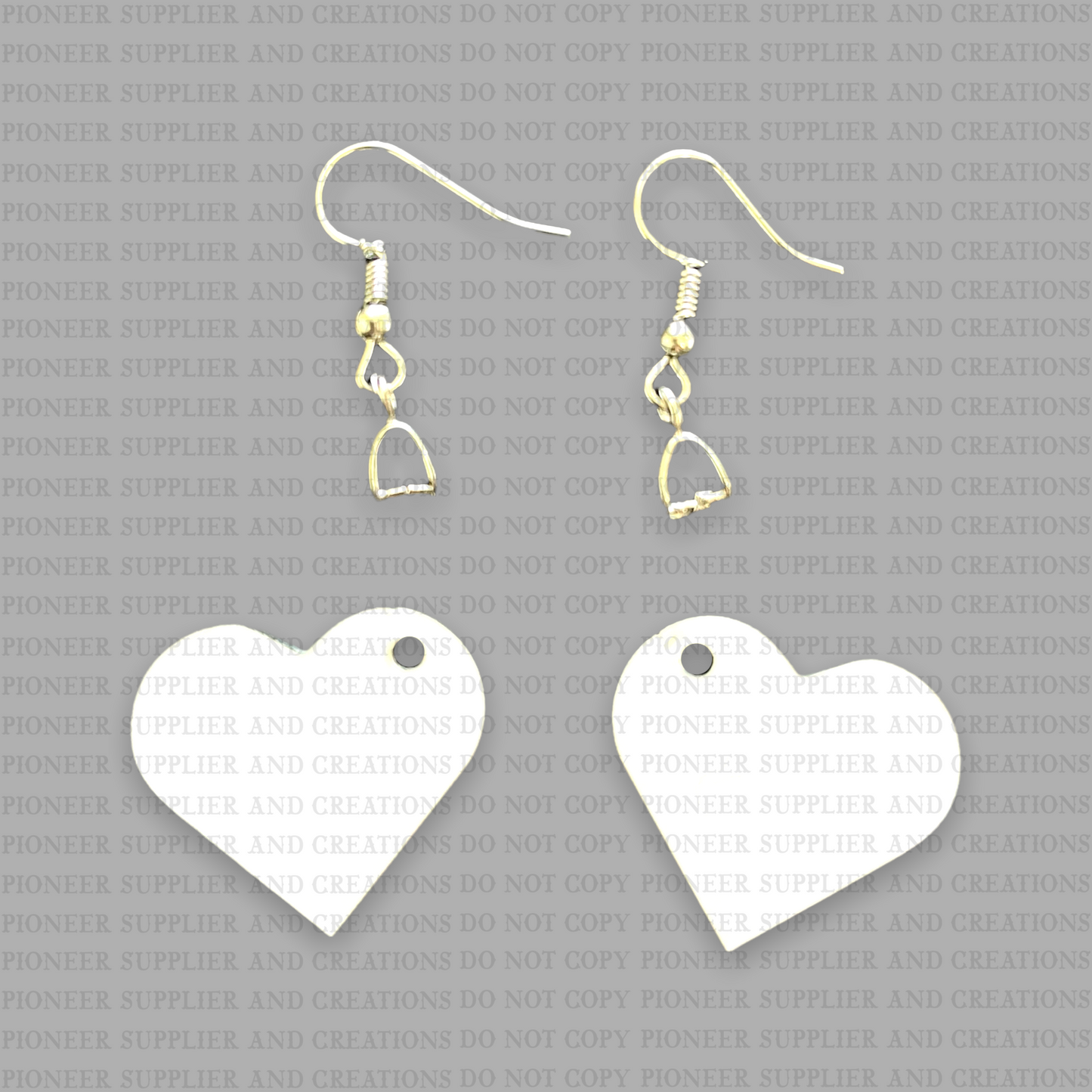 Small Heart Shaped Earring Sublimation Blank - Pioneer Supplier & Creations