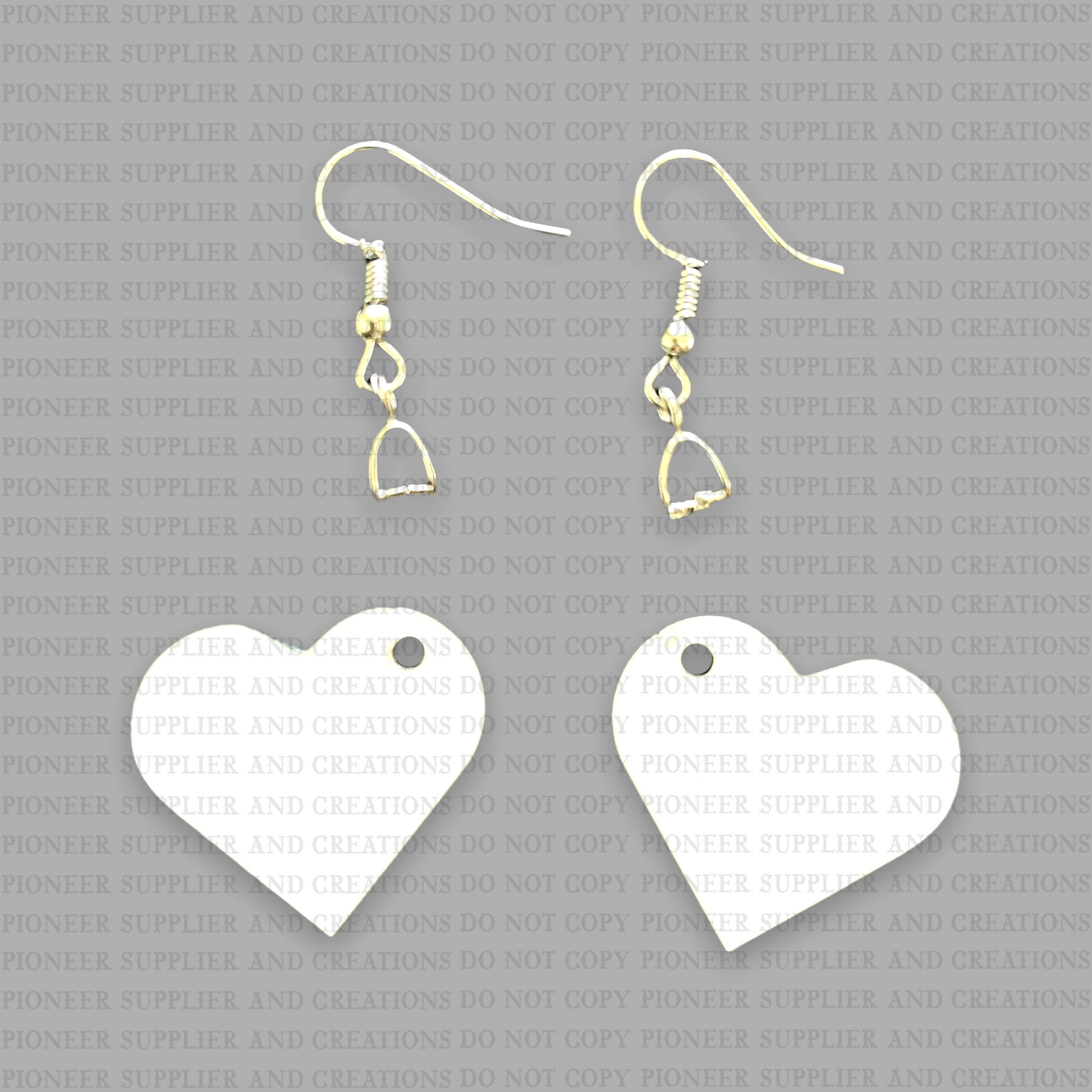 Small Heart Shaped Earring Sublimation Blank - Pioneer Supplier & Creations