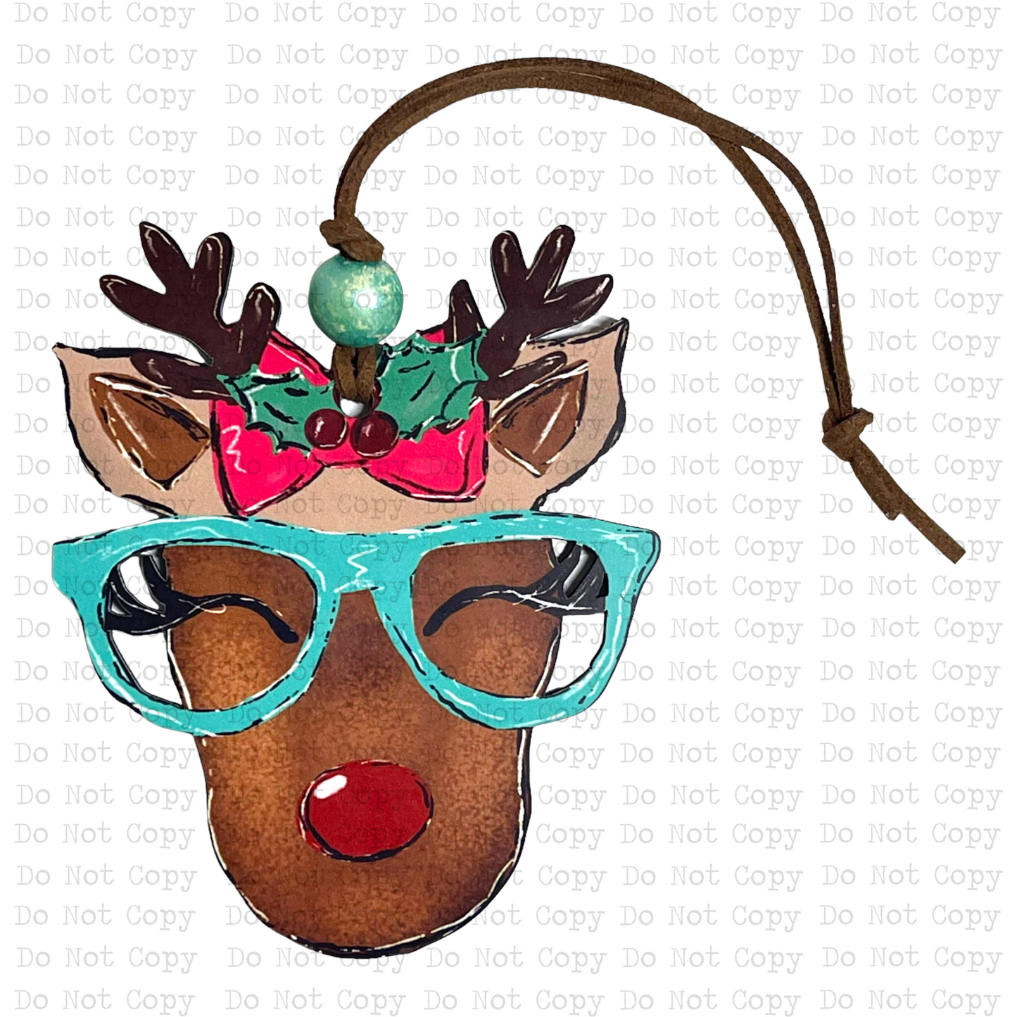 Mrs. Rudolph Shaped Ornament Sublimation Blank | Sheila Long