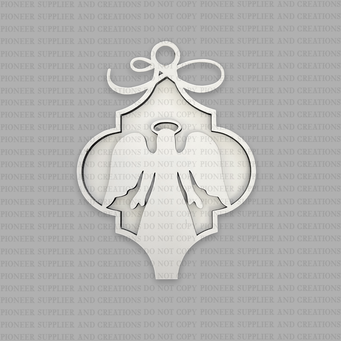 2D Angel Nativity Arabesque Shaped Ornament Sublimation Blanks