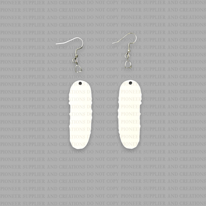 Dill Pickle Shaped Earring Sublimation Blanks