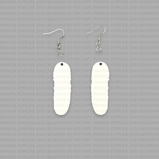 Dill Pickle Shaped Earring Sublimation Blanks