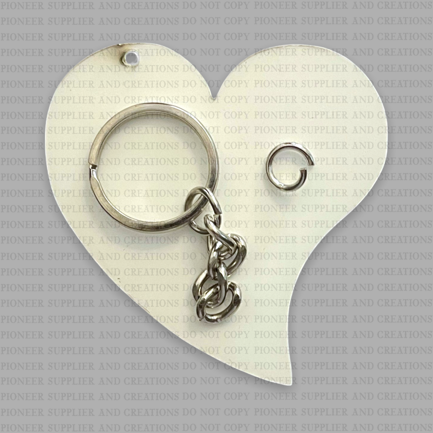 Whimsical Heart Shaped Keychain Sublimation Blank - Pioneer Supplier & Creations
