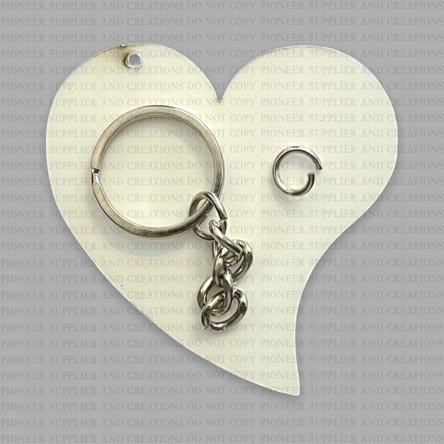 Whimsical Heart Shaped Keychain Sublimation Blank - Pioneer Supplier & Creations
