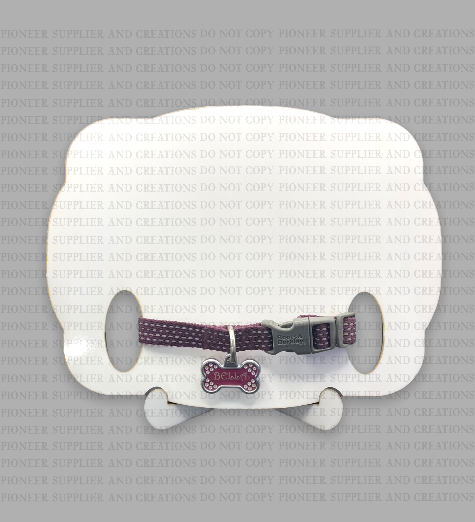 Pet Memorial Collar Photo Panel with Stand Sublimation Blanks - Pioneer Supplier & Creations