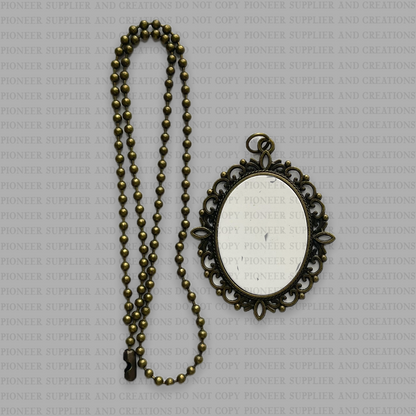 Antique Ornate Sublimation Necklace Blank