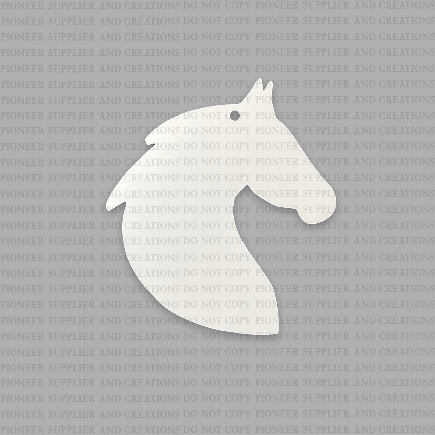 Horse Shaped Keychain Sublimation Blank