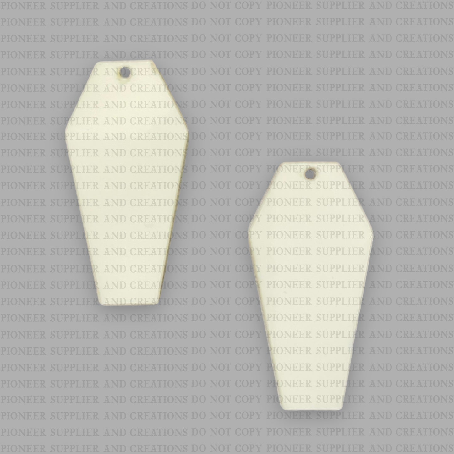 Coffin Shaped Earring Sublimation Blanks
