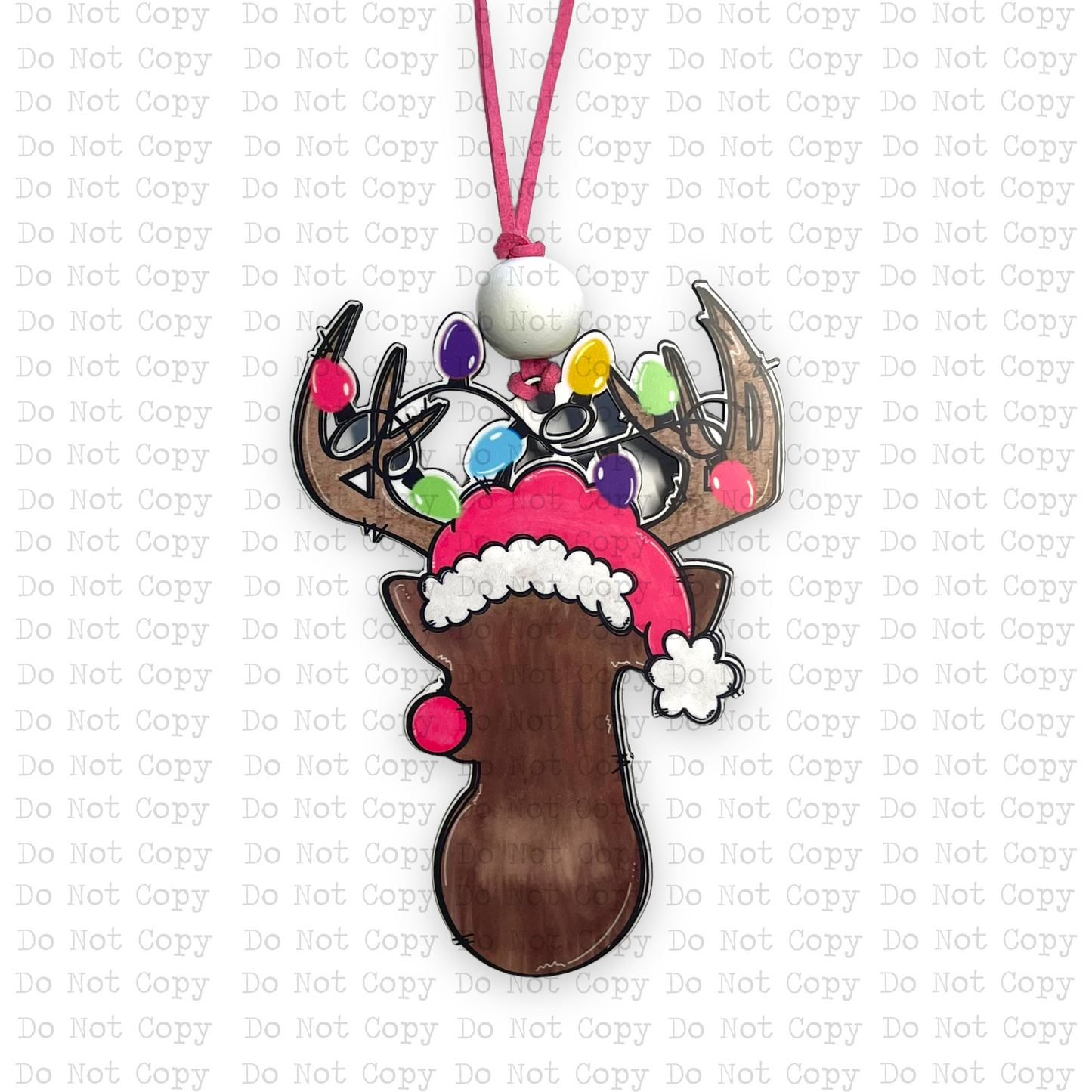 Rudolph Buck Shaped Ornament Sublimation Blank | Exclusive Southern Draw
