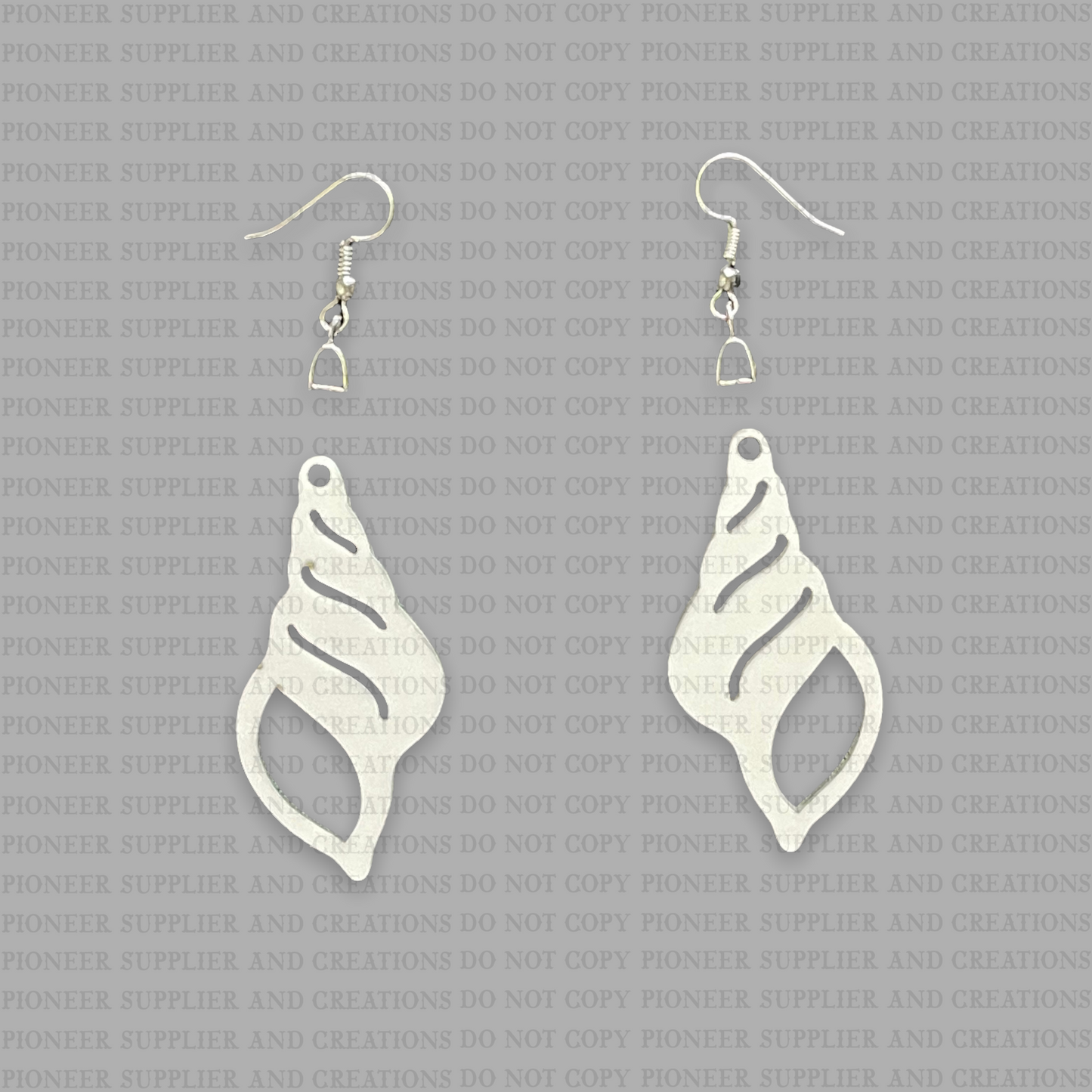 Shell Shaped Earring Sublimation Blanks