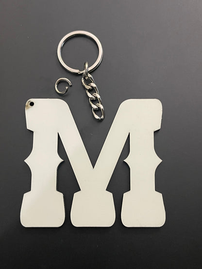 Western Initial Keychain Sublimation Blanks